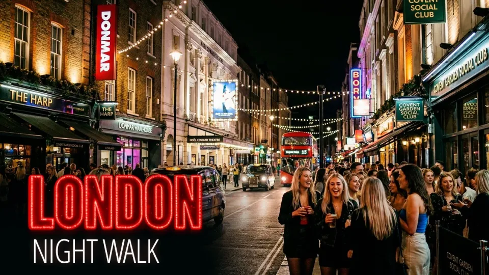 What Can You See on a London Walking Tour Through West End Piccadilly Circus and Soho at Night